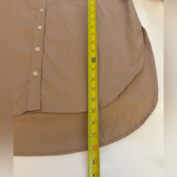 $98 MAEVE BY ANTHROPOLOGIE The Bennet Oversized Shirt Sz S Long Sleeve Hi-Low - Picture 16 of 16